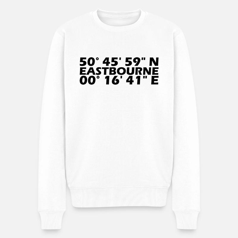 Coordonnées d’Eastbourne - Pull Premium bio Homme - blanc