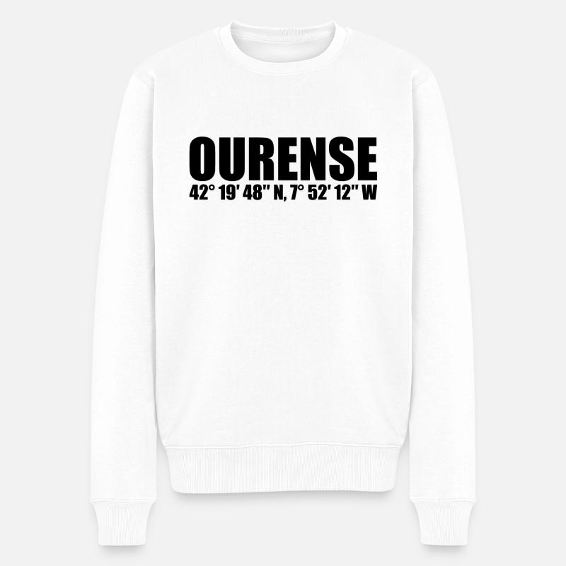 Coordonnées Ourense - Pull Premium bio Homme - blanc