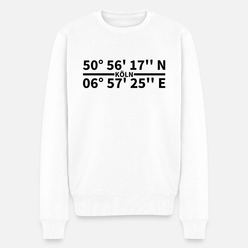 Coordonnées de Cologne - Pull Premium bio Homme - blanc