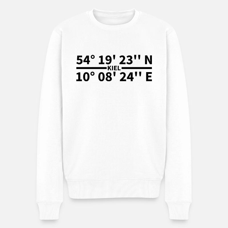 Coordonnées de Kiel - Pull Premium bio Homme - blanc