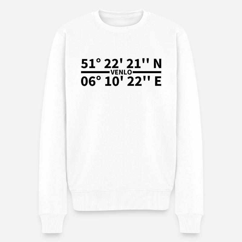 Venlo coordinates - Men's Premium Organic Jumper - white