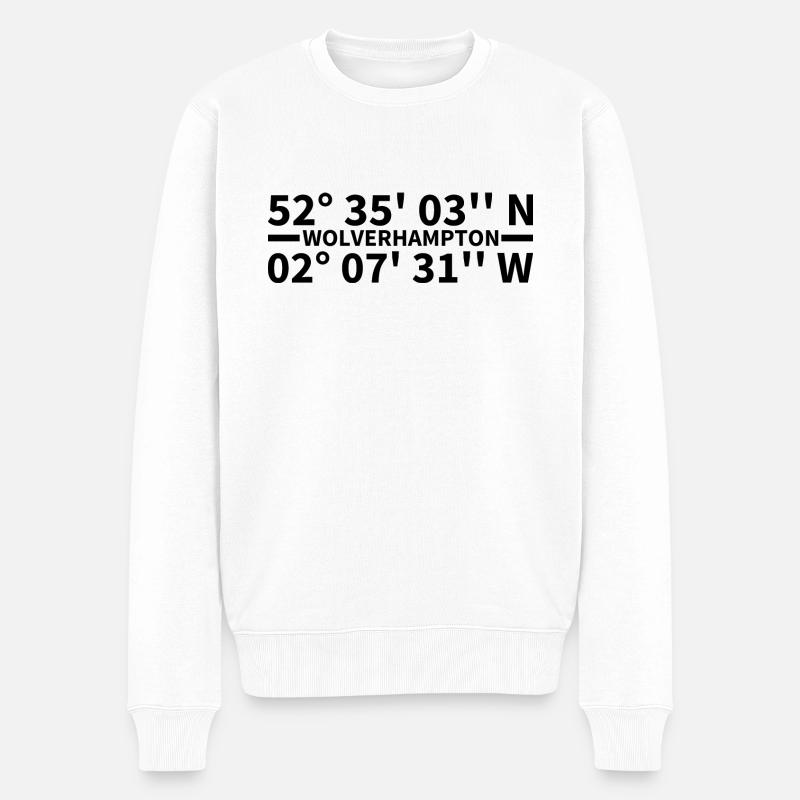 Coordonnées de Wolverhampton - Pull Premium bio Homme - blanc