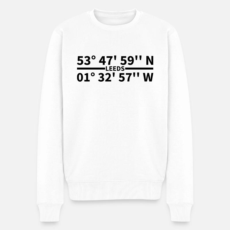 Coordonnées de Leeds - Pull Premium bio Homme - blanc