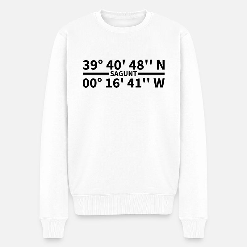Coordonnées Sagunt - Pull Premium bio Homme - blanc