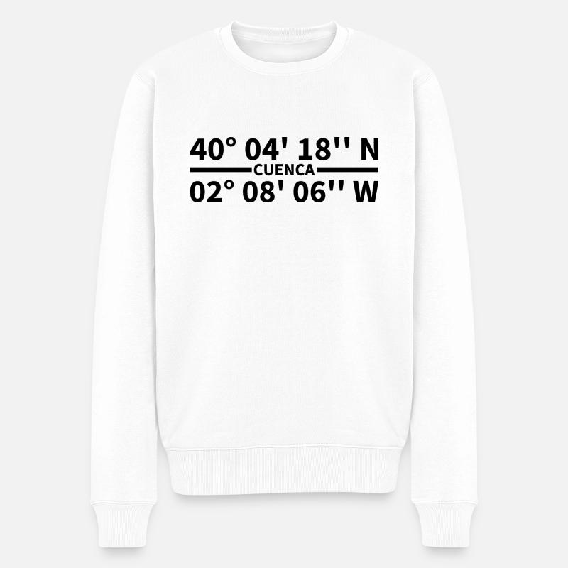 Coordonnées de Cuenca - Pull Premium bio Homme - blanc