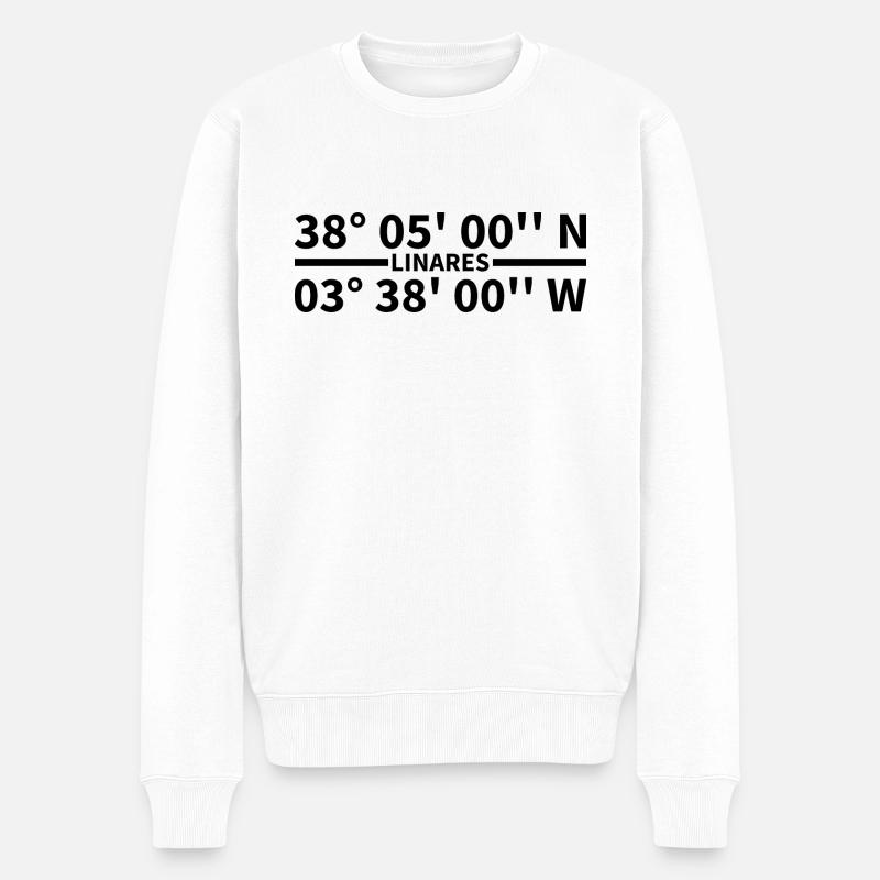 Coordonnées de Linares - Pull Premium bio Homme - blanc
