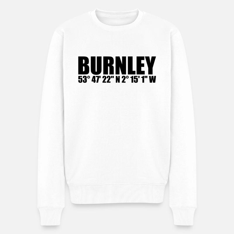 Coordonnées de Burnley - Pull Premium bio Homme - blanc