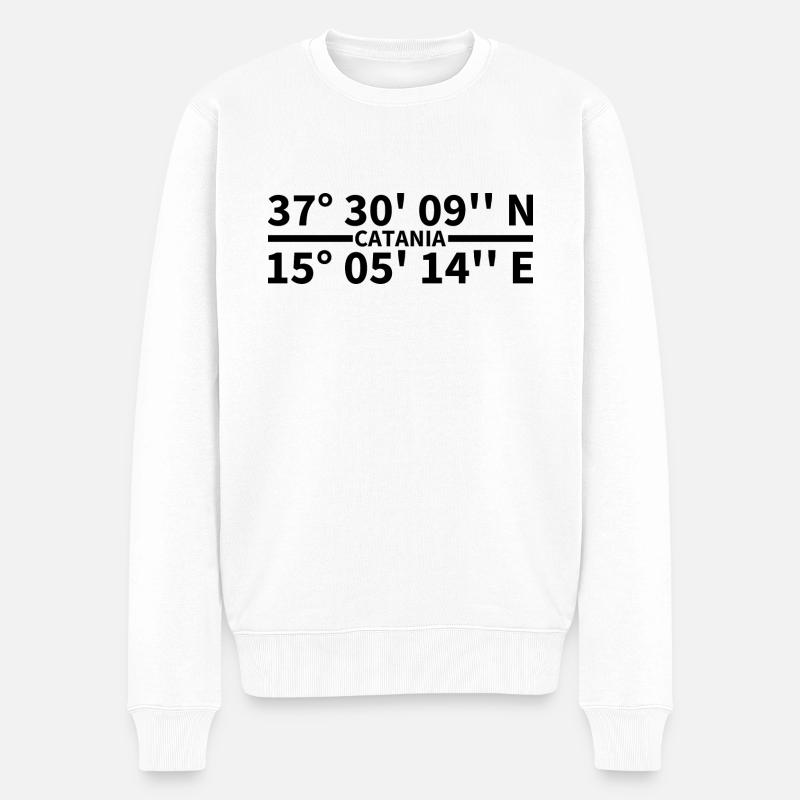Coordonnées de Catane - Pull Premium bio Homme - blanc