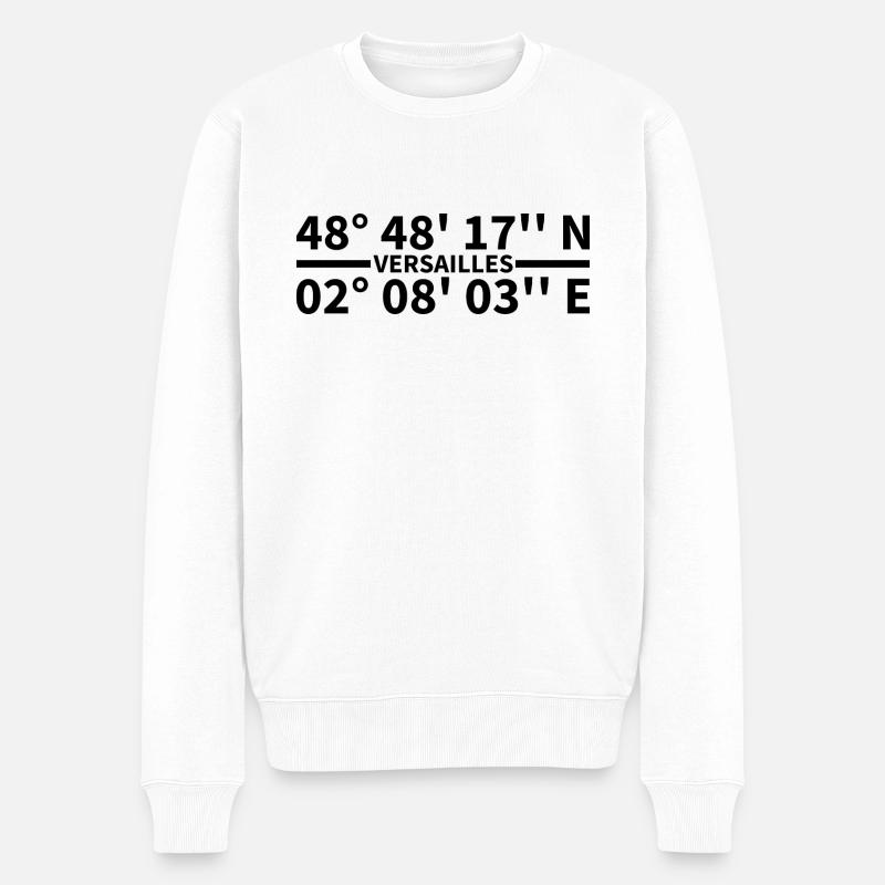 Coordonnées de Versailles - Pull Premium bio Homme - blanc