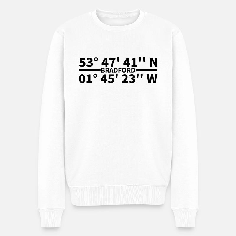 Coordonnées de Bradford - Pull Premium bio Homme - blanc