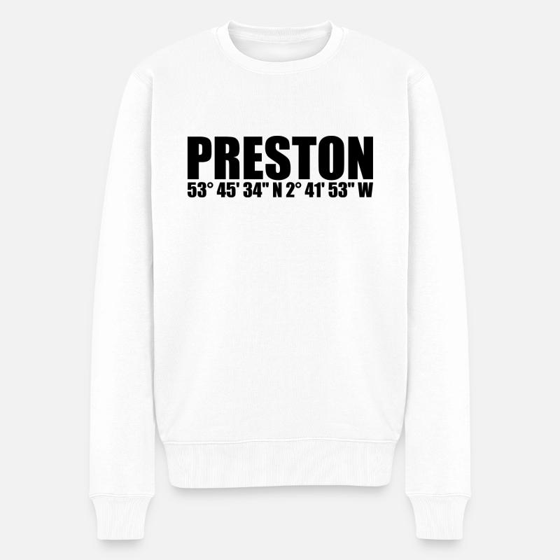 Coordonnées de Preston - Pull Premium bio Homme - blanc