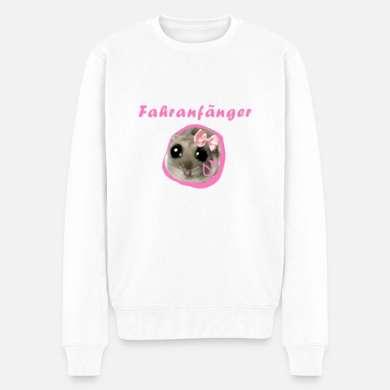 fahranfänger,hamster,fahrschule - Männer Premium Bio Pullover - Weiß