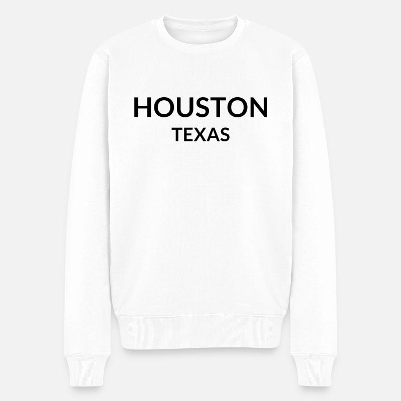 Houston, Texas, États-Unis - Pull Premium bio Homme - blanc