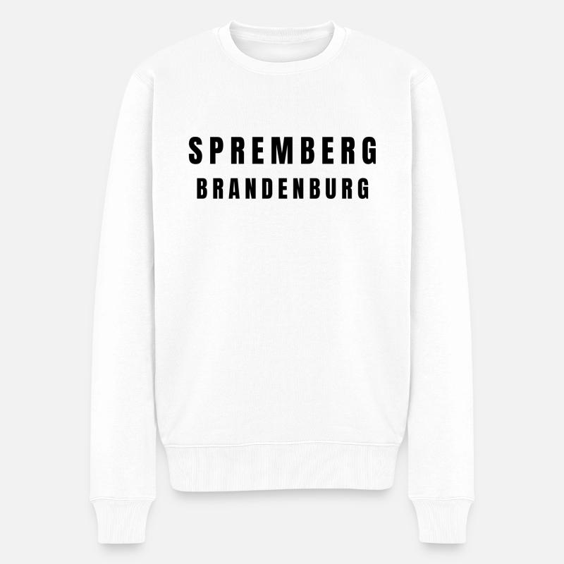 Spremberg, Brandebourg - Pull Premium bio Homme - blanc