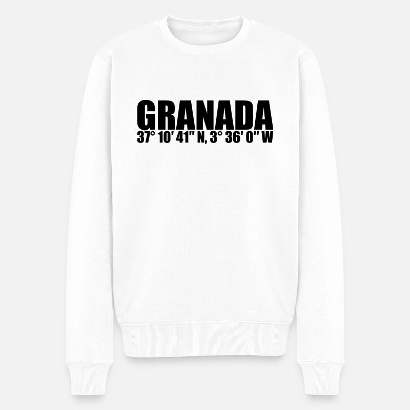 Coordonnées de Grenade - Pull Premium bio Homme - blanc