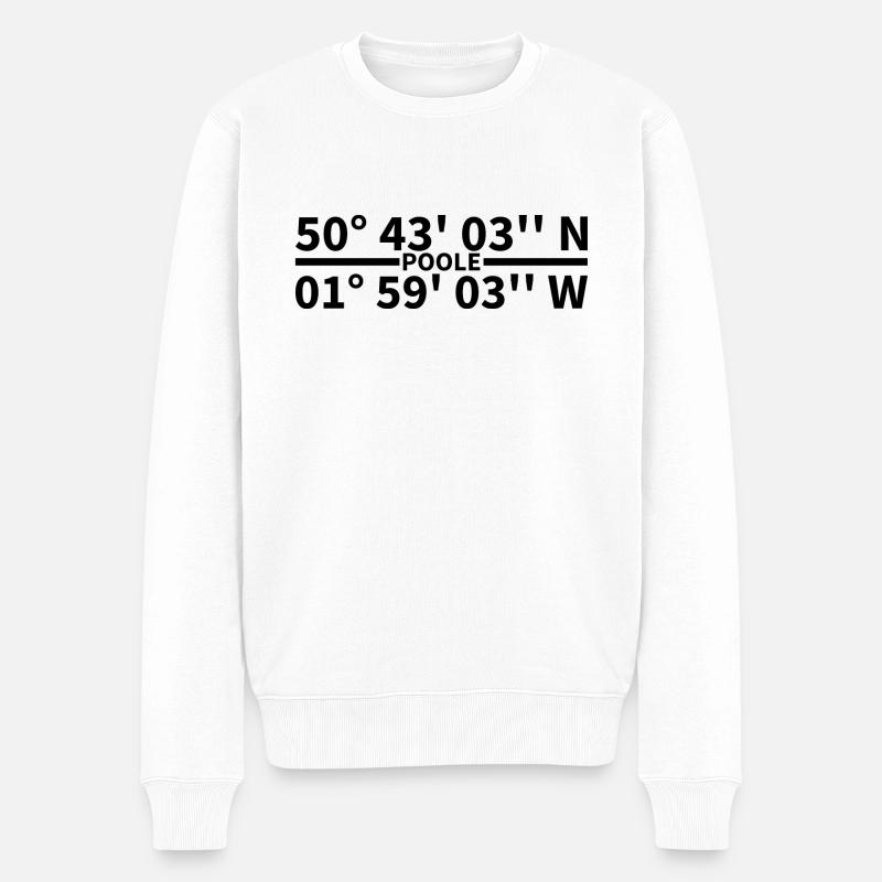 Coordonnées de Poole - Pull Premium bio Homme - blanc