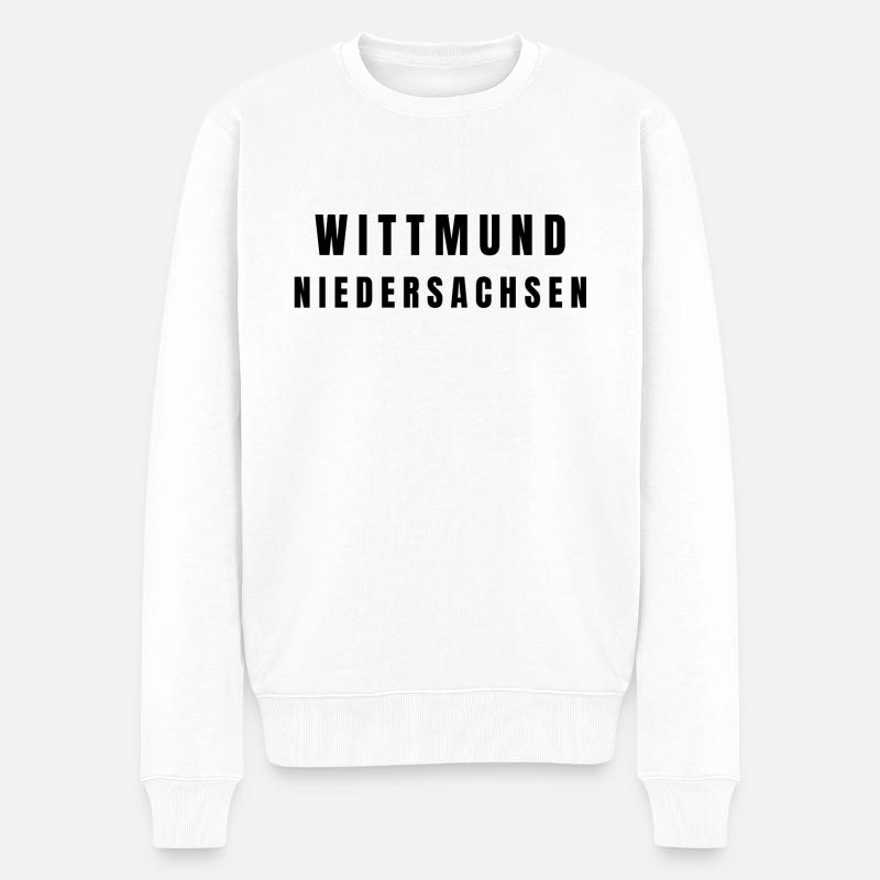Wittmund Niedersachsen - Männer Premium Bio Pullover - Weiß