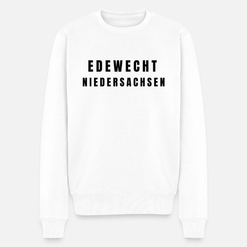 Edewecht Niedersachsen - Männer Premium Bio Pullover - Weiß