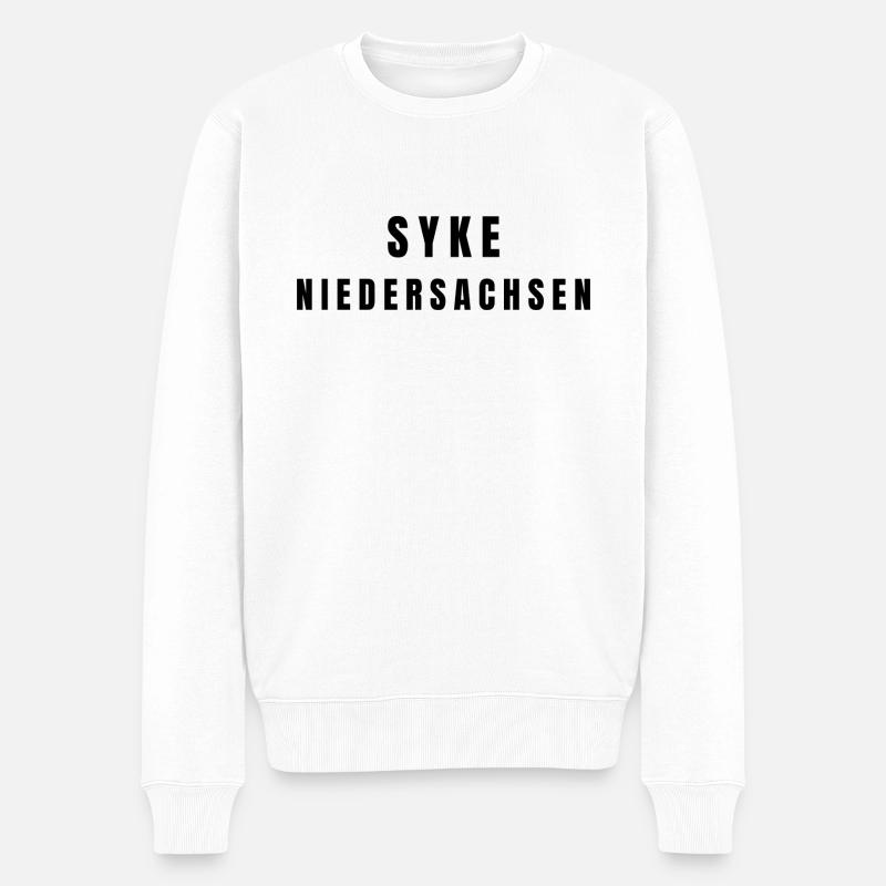 Syke, Basse-Saxe - Pull Premium bio Homme - blanc