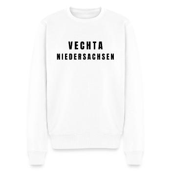 Vechta Niedersachsen - Männer Premium Bio Pullover - Weiß - Vorne - Thijin (182cm)