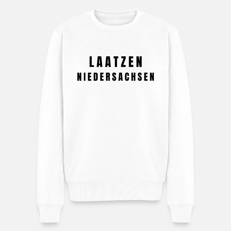 Laatzen Niedersachsen - Männer Premium Bio Pullover - Weiß