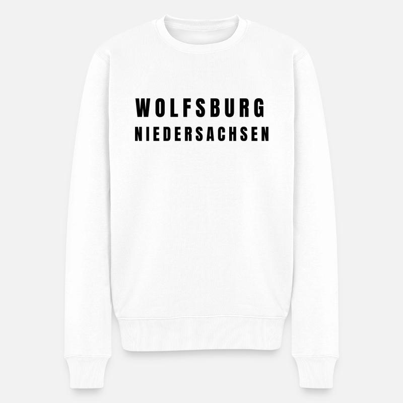 Wolfsburg Basse-Saxe - Pull Premium bio Homme - blanc
