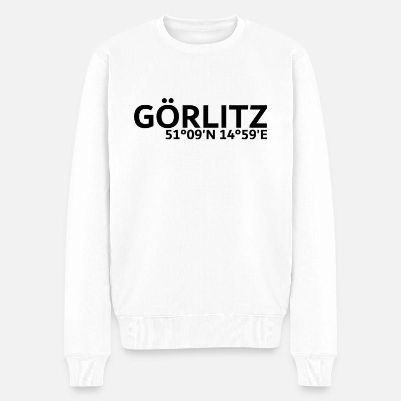 Coordonnées de Görlitz - Pull Premium bio Homme - blanc