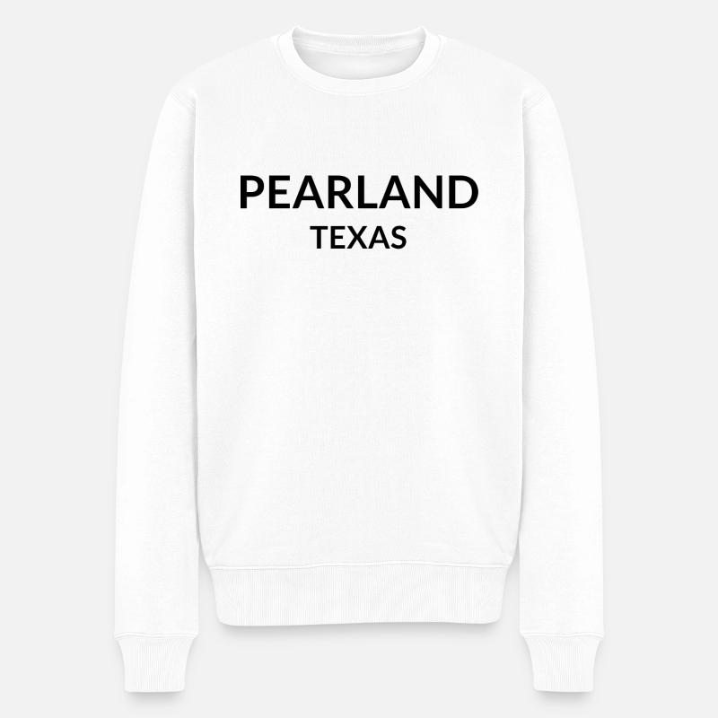 Pearland Texas USA - Männer Premium Bio Pullover - Weiß