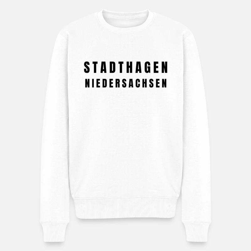 Wesseling Nordrhein-Westfalen - Männer Premium Bio Pullover - Weiß