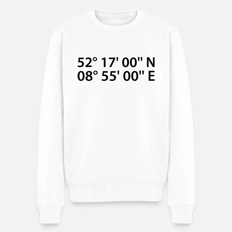 Coordonnées de Minden - Pull Premium bio Homme - blanc