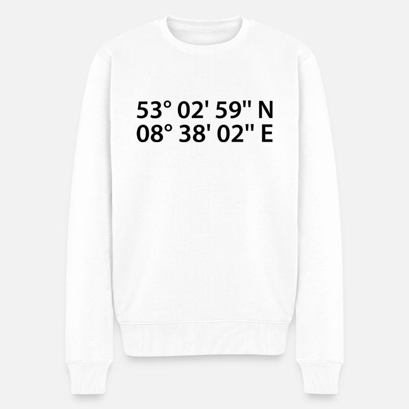 Coordonnées de Delmenhorst - Pull Premium bio Homme - blanc