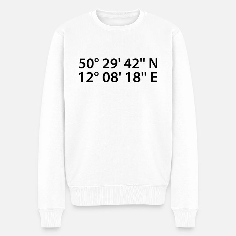 Coordonnées de Plauen - Pull Premium bio Homme - blanc