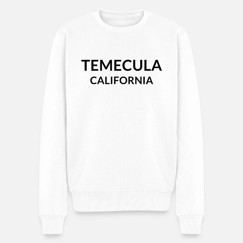 Temecula California USA - Männer Premium Bio Pullover - Weiß