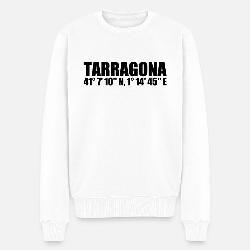 Coordonnées Tarragona - Pull Premium bio Homme - blanc