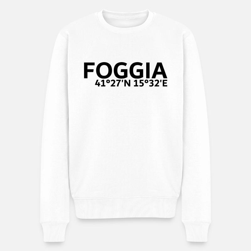 Foggia coordinates - Men's Premium Organic Jumper - white