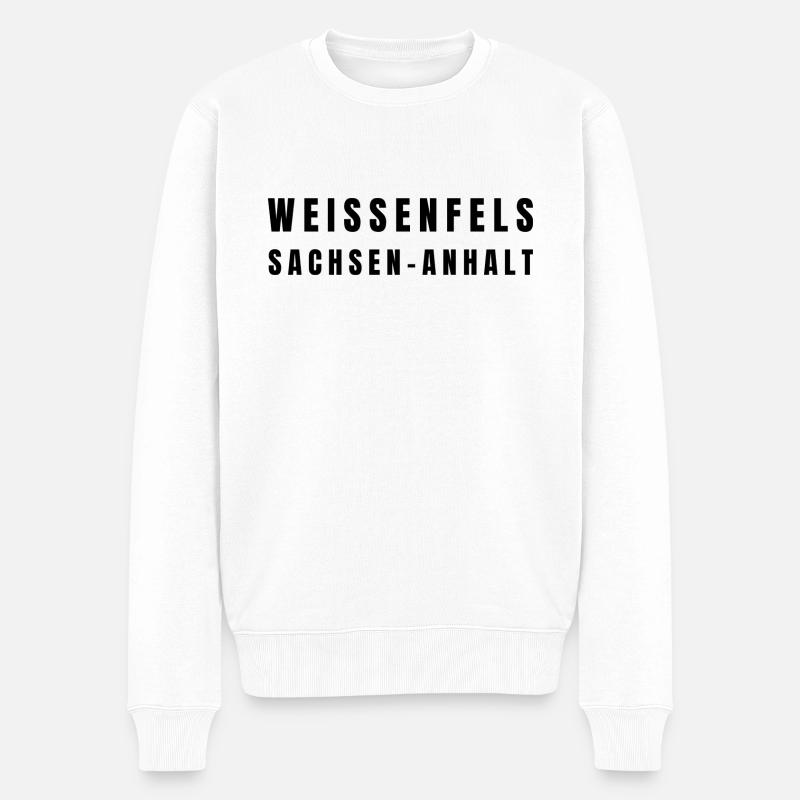 Weißenfels, Saxe-Anhalt - Pull Premium bio Homme - blanc