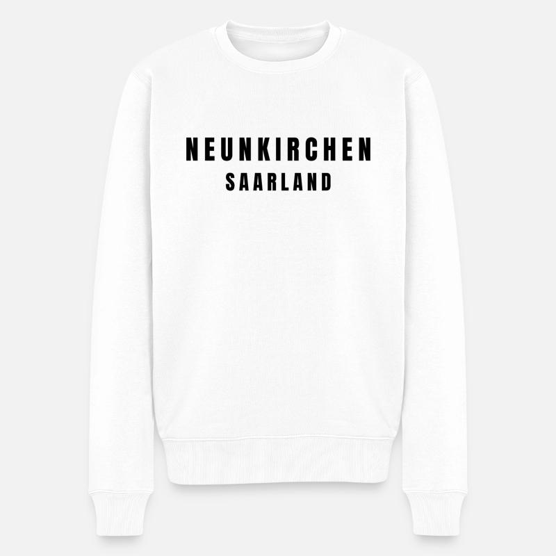 Neunkirchen Saarland - Männer Premium Bio Pullover - Weiß