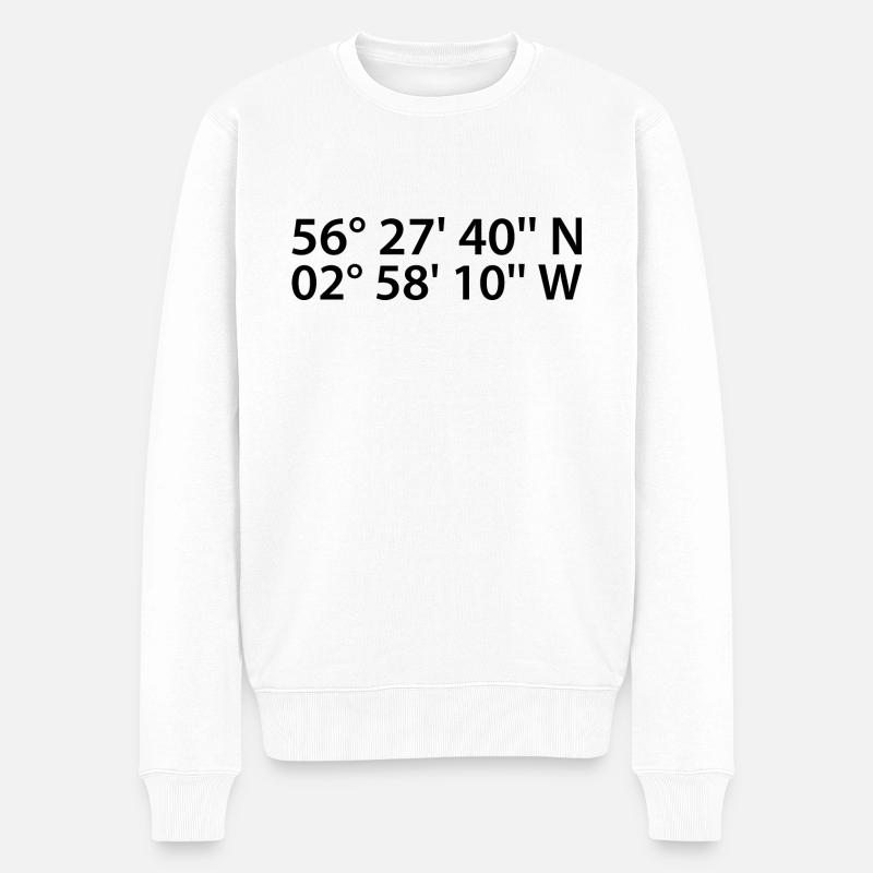 Coordonnées dundee - Pull Premium bio Homme - blanc