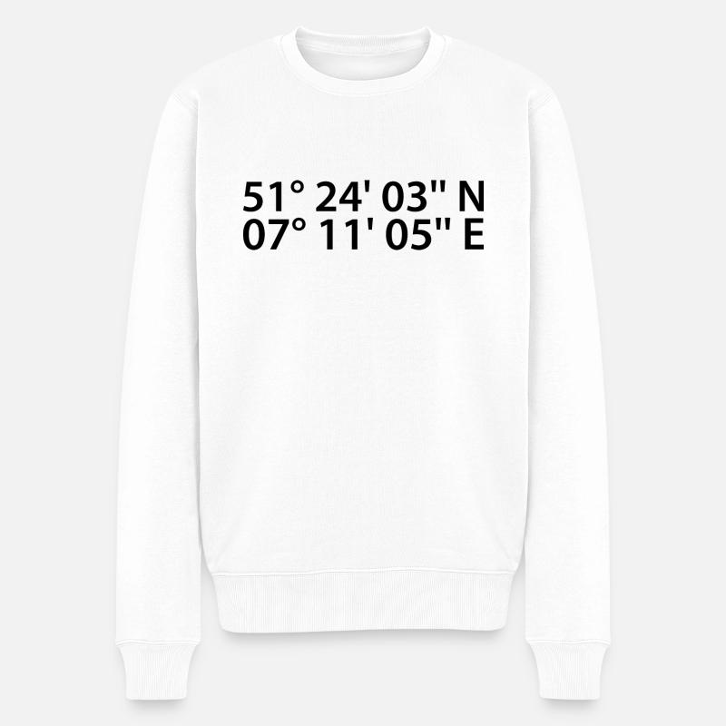 Coordonnées de Hattingen - Pull Premium bio Homme - blanc