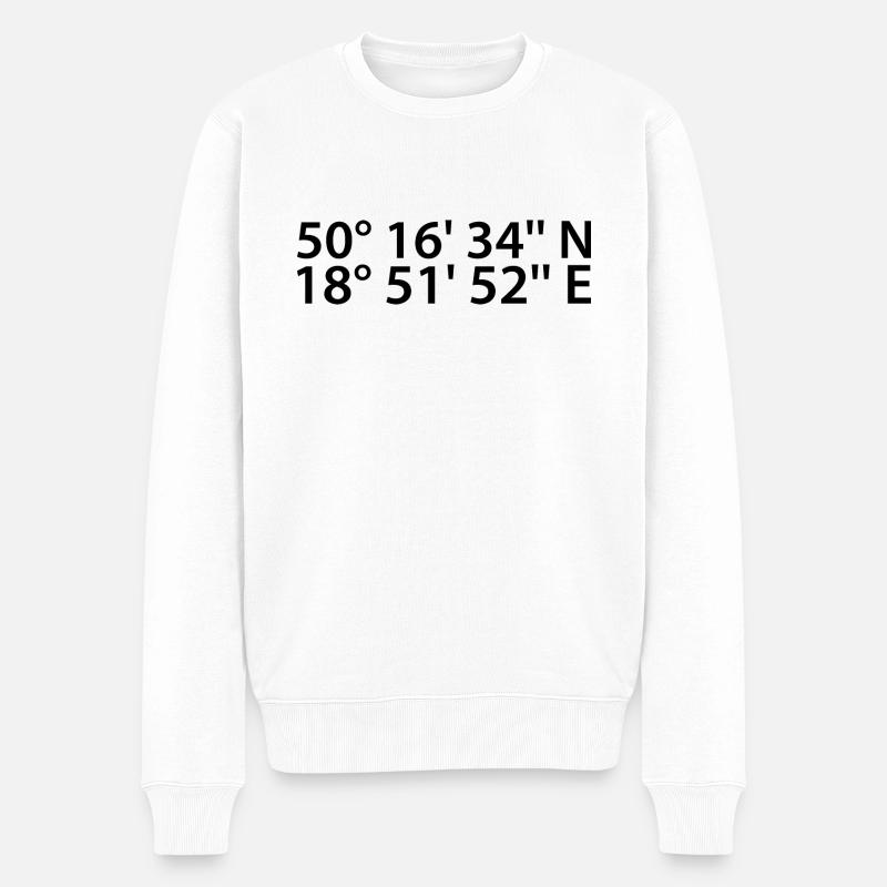 Ruda Śląska coordonnées - Pull Premium bio Homme - blanc