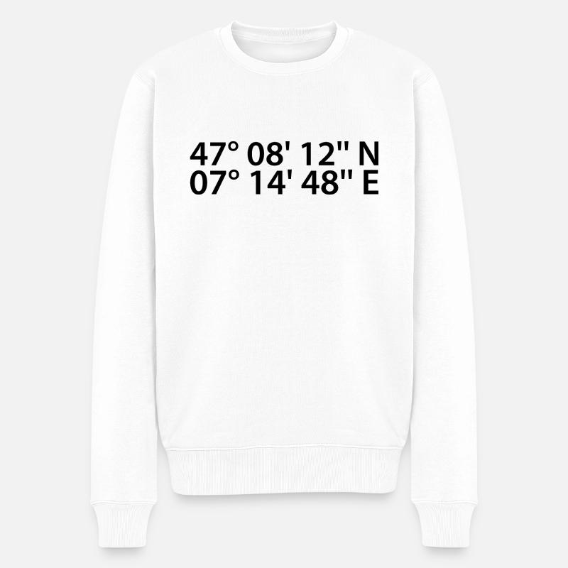 Biel coordinates - Men's Premium Organic Jumper - white