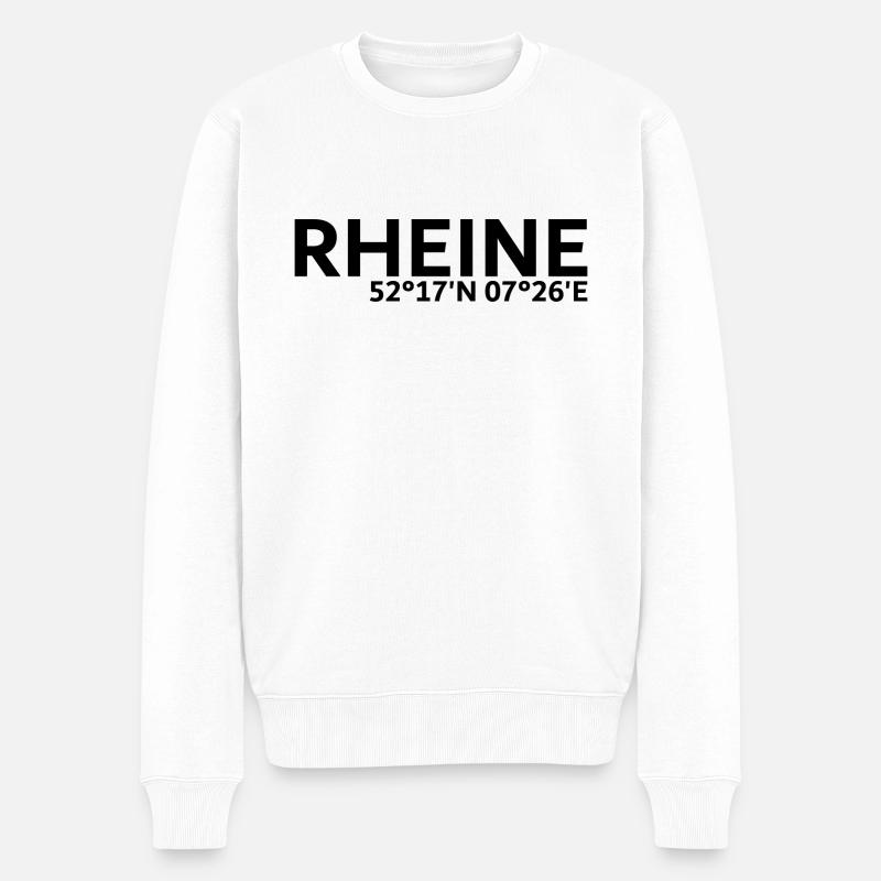 Coordonnées rhénanes - Pull Premium bio Homme - blanc