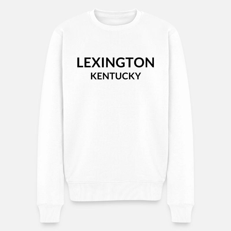 Lexington Kentucky USA - Männer Premium Bio Pullover - Weiß