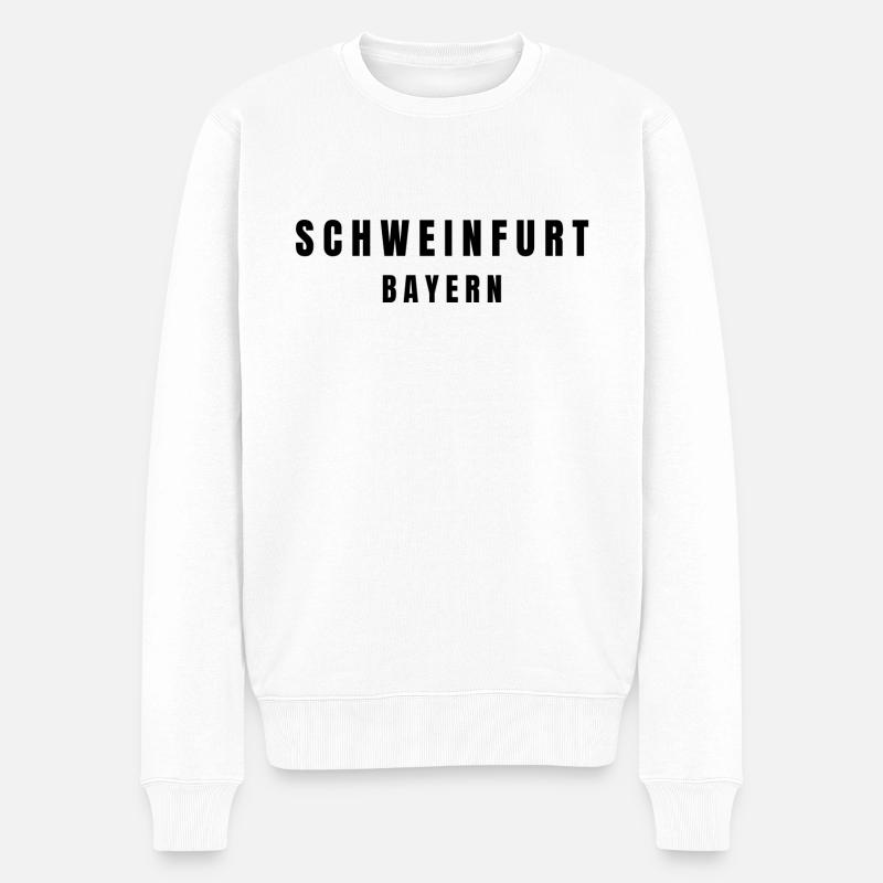 Schweinfurt Bayern - Männer Premium Bio Pullover - Weiß