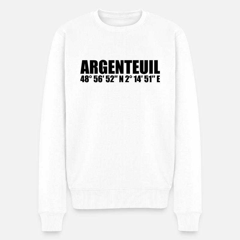 Argenteuil Coordinates - Men's Premium Organic Jumper - white