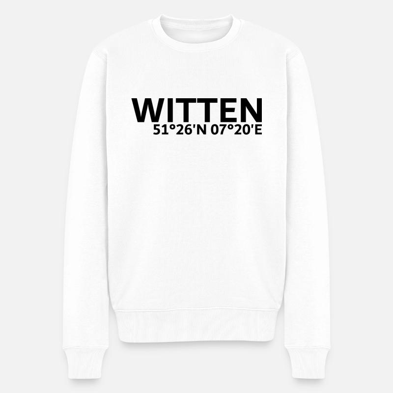 Coordonnées de Witten - Pull Premium bio Homme - blanc
