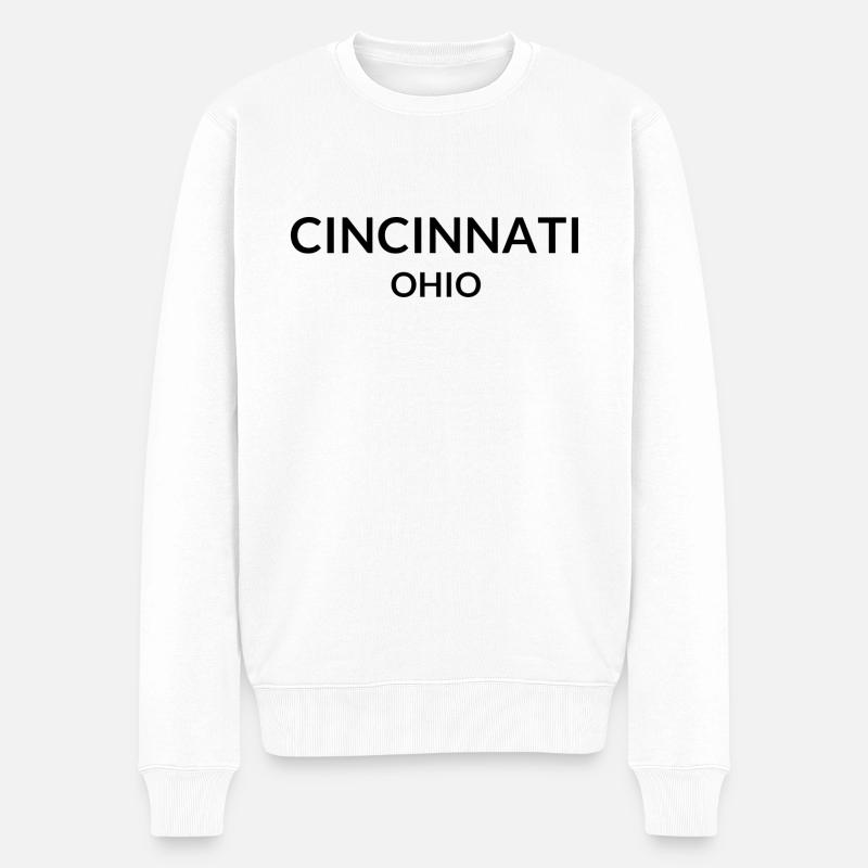 Cincinnati Ohio États-Unis - Pull Premium bio Homme - blanc