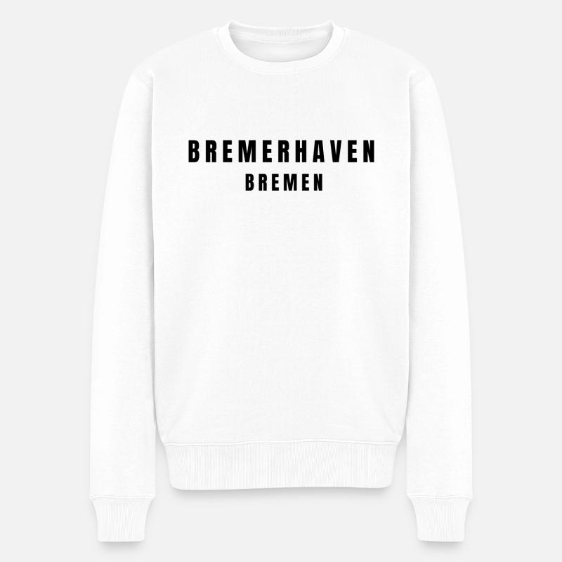 Bremerhaven Brême - Pull Premium bio Homme - blanc