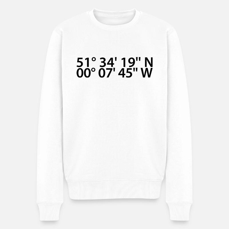 Basildon coordinates - Men's Premium Organic Jumper - white