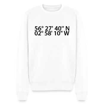 Dundee coordinates - Men's Premium Organic Jumper - white - Front - Thijin (182cm)